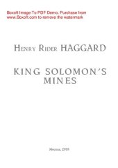 книга King Solomon's Mines