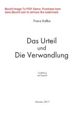 книга Das Urteil und Die Verwandlung