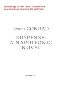 обложка Suspense: a Napoleonic Novel