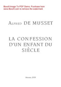 обложка La confession d'un enfant du siècle